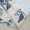 image:imageDriftAway Ada Floral Botanical Print Flower Leaf Lined Thermal Insulated Room Darkening Blackout Tie Up Window Curtains 2 Layers Each 45 Inch by 63 Inch Ivory Orange TealNavyrod Pocket