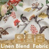 image:imageDriftAway Ada Floral Botanical Print Flower Leaf Lined Thermal Insulated Room Darkening Blackout Tie Up Window Curtains 2 Layers Each 45 Inch by 63 Inch Ivory Orange TealOrange Terra Cottaback Tab