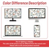 image:imageDriftAway Ada Floral Botanical Print Flower Leaf Lined Thermal Insulated Room Darkening Blackout Tie Up Window Curtains 2 Layers Each 45 Inch by 63 Inch Ivory Orange TealIvory Orange Tealgrommet