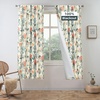 image:imageDriftAway Ada Floral Botanical Print Flower Leaf Lined Thermal Insulated Room Darkening Blackout Tie Up Window Curtains 2 Layers Each 45 Inch by 63 Inch Ivory Orange TealLinen Orange Tealback Tab