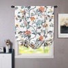 image:imageDriftAway Ada Floral Botanical Print Flower Leaf Lined Thermal Insulated Room Darkening Blackout Tie Up Window Curtains 2 Layers Each 45 Inch by 63 Inch Ivory Orange TealIvory Orange Tealrod Pocket