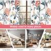 image:imageDriftAway Ada Floral Botanical Print Flower Leaf Lined Thermal Insulated Room Darkening Blackout Tie Up Window Curtains 2 Layers Each 45 Inch by 63 Inch Ivory Orange TealIvory Orange Tealgrommet
