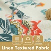 image:imageDriftAway Ada Floral Botanical Print Flower Leaf Lined Thermal Insulated Room Darkening Blackout Tie Up Window Curtains 2 Layers Each 45 Inch by 63 Inch Ivory Orange TealLinen Orange Tealback Tab