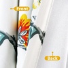 image:imageDriftAway Ada Floral Botanical Print Flower Leaf Lined Thermal Insulated Room Darkening Blackout Tie Up Window Curtains 2 Layers Each 45 Inch by 63 Inch Ivory Orange TealIvory Orange Tealgrommet