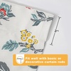 image:imageDriftAway Ada Floral Botanical Print Flower Leaf Lined Thermal Insulated Room Darkening Blackout Tie Up Window Curtains 2 Layers Each 45 Inch by 63 Inch Ivory Orange TealIvory Orange Tealrod Pocket