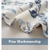 image:imageDriftAway Ada Floral Botanical Print Flower Leaf Lined Thermal Insulated Room Darkening Blackout Tie Up Window Curtains 2 Layers Each 45 Inch by 63 Inch Ivory Orange TealNavyrod Pocket