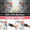 image:imageDriftAway Ada Floral Botanical Print Flower Leaf Lined Thermal Insulated Room Darkening Blackout Tie Up Window Curtains 2 Layers Each 45 Inch by 63 Inch Ivory Orange TealIvory Orange Tealgrommet