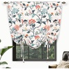 image:imageDriftAway Ada Floral Botanical Print Flower Leaf Lined Thermal Insulated Room Darkening Blackout Tie Up Window Curtains 2 Layers Each 45 Inch by 63 Inch Ivory Orange TealIvory Orange Tealrod Pocket