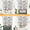 image:imageDriftAway Ada Floral Botanical Print Flower Leaf Lined Thermal Insulated Room Darkening Blackout Tie Up Window Curtains 2 Layers Each 45 Inch by 63 Inch Ivory Orange TealIvory Orange Tealrod Pocket