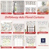 image:imageDriftAway Ada Floral Botanical Print Flower Leaf Lined Thermal Insulated Room Darkening Blackout Tie Up Window Curtains 2 Layers Each 45 Inch by 63 Inch Ivory Orange TealIvory Orange Tealrod Pocket