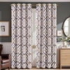 image:imageDriftAway Alexander 80 Blackout Curtains for Living Room 250GSM Pattern Match Thermal Insulated Room Darkening Geo Moroccan Mid Century Grommet Bedroom Drapes 2 Panels 52 Inch by 84 Inch Red GrayG Brown