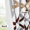 image:imageDriftAway Alexander 80 Blackout Curtains for Living Room 250GSM Pattern Match Thermal Insulated Room Darkening Geo Moroccan Mid Century Grommet Bedroom Drapes 2 Panels 52 Inch by 84 Inch Red GrayG Brown