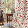 image:imageDriftAway Alexander 80 Blackout Curtains for Living Room 250GSM Pattern Match Thermal Insulated Room Darkening Geo Moroccan Mid Century Grommet Bedroom Drapes 2 Panels 52 Inch by 84 Inch Red GrayB Linen Red Gray