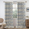 image:imageDriftAway Alexander 80 Blackout Curtains for Living Room 250GSM Pattern Match Thermal Insulated Room Darkening Geo Moroccan Mid Century Grommet Bedroom Drapes 2 Panels 52 Inch by 84 Inch Red GrayB Linen Navy Gray
