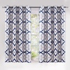 image:imageDriftAway Alexander 80 Blackout Curtains for Living Room 250GSM Pattern Match Thermal Insulated Room Darkening Geo Moroccan Mid Century Grommet Bedroom Drapes 2 Panels 52 Inch by 84 Inch Red GrayG Navy Gray