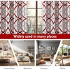 image:imageDriftAway Alexander 80 Blackout Curtains for Living Room 250GSM Pattern Match Thermal Insulated Room Darkening Geo Moroccan Mid Century Grommet Bedroom Drapes 2 Panels 52 Inch by 84 Inch Red GrayG Red Gray