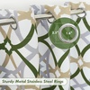 image:imageDriftAway Alexander 80 Blackout Curtains for Living Room 250GSM Pattern Match Thermal Insulated Room Darkening Geo Moroccan Mid Century Grommet Bedroom Drapes 2 Panels 52 Inch by 84 Inch Red GrayG Loden Green