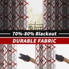image:imageDriftAway Alexander 80 Blackout Curtains for Living Room 250GSM Pattern Match Thermal Insulated Room Darkening Geo Moroccan Mid Century Grommet Bedroom Drapes 2 Panels 52 Inch by 84 Inch Red GrayG Red Gray