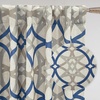 image:imageDriftAway Alexander 80 Blackout Curtains for Living Room 250GSM Pattern Match Thermal Insulated Room Darkening Geo Moroccan Mid Century Grommet Bedroom Drapes 2 Panels 52 Inch by 84 Inch Red GrayB Linen Navy Gray