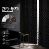 image:imageDriftAway Alexander 80 Blackout Curtains for Living Room 250GSM Pattern Match Thermal Insulated Room Darkening Geo Moroccan Mid Century Grommet Bedroom Drapes 2 Panels 52 Inch by 84 Inch Red GrayG Brown