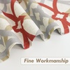 image:imageDriftAway Alexander 80 Blackout Curtains for Living Room 250GSM Pattern Match Thermal Insulated Room Darkening Geo Moroccan Mid Century Grommet Bedroom Drapes 2 Panels 52 Inch by 84 Inch Red GrayB Linen Red Gray