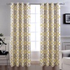image:imageDriftAway Alexander 80 Blackout Curtains for Living Room 250GSM Pattern Match Thermal Insulated Room Darkening Geo Moroccan Mid Century Grommet Bedroom Drapes 2 Panels 52 Inch by 84 Inch Red GrayG Yellow Gray