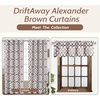 image:imageDriftAway Alexander 80 Blackout Curtains for Living Room 250GSM Pattern Match Thermal Insulated Room Darkening Geo Moroccan Mid Century Grommet Bedroom Drapes 2 Panels 52 Inch by 84 Inch Red GrayG Brown