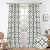 image:imageDriftAway Alexander 80 Blackout Curtains for Living Room 250GSM Pattern Match Thermal Insulated Room Darkening Geo Moroccan Mid Century Grommet Bedroom Drapes 2 Panels 52 Inch by 84 Inch Red GrayG Loden Green