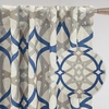 image:imageDriftAway Alexander 80 Blackout Curtains for Living Room 250GSM Pattern Match Thermal Insulated Room Darkening Geo Moroccan Mid Century Grommet Bedroom Drapes 2 Panels 52 Inch by 84 Inch Red GrayB Linen Navy Gray