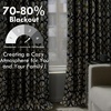 image:imageDriftAway Alexander 80 Blackout Curtains for Living Room 250GSM Pattern Match Thermal Insulated Room Darkening Geo Moroccan Mid Century Grommet Bedroom Drapes 2 Panels 52 Inch by 84 Inch Red GrayB Linen Navy Gray