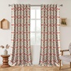 image:imageDriftAway Alexander 80 Blackout Curtains for Living Room 250GSM Pattern Match Thermal Insulated Room Darkening Geo Moroccan Mid Century Grommet Bedroom Drapes 2 Panels 52 Inch by 84 Inch Red GrayG Linen Red Gray