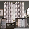 image:imageDriftAway Alexander 80 Blackout Curtains for Living Room 250GSM Pattern Match Thermal Insulated Room Darkening Geo Moroccan Mid Century Grommet Bedroom Drapes 2 Panels 52 Inch by 84 Inch Red GrayG Brown