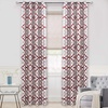 image:imageDriftAway Alexander 80 Blackout Curtains for Living Room 250GSM Pattern Match Thermal Insulated Room Darkening Geo Moroccan Mid Century Grommet Bedroom Drapes 2 Panels 52 Inch by 84 Inch Red GrayG Red Gray