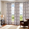 image:imageDriftAway Alexander 80 Blackout Curtains for Living Room 250GSM Pattern Match Thermal Insulated Room Darkening Geo Moroccan Mid Century Grommet Bedroom Drapes 2 Panels 52 Inch by 84 Inch Red GrayG Brown