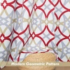 image:imageDriftAway Alexander 80 Blackout Curtains for Living Room 250GSM Pattern Match Thermal Insulated Room Darkening Geo Moroccan Mid Century Grommet Bedroom Drapes 2 Panels 52 Inch by 84 Inch Red GrayG Red Gray