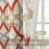 image:imageDriftAway Alexander 80 Blackout Curtains for Living Room 250GSM Pattern Match Thermal Insulated Room Darkening Geo Moroccan Mid Century Grommet Bedroom Drapes 2 Panels 52 Inch by 84 Inch Red GrayLinen Red Gray