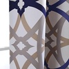 image:imageDriftAway Alexander 80 Blackout Curtains for Living Room 250GSM Pattern Match Thermal Insulated Room Darkening Geo Moroccan Mid Century Grommet Bedroom Drapes 2 Panels 52 Inch by 84 Inch Red GrayG Navy Gray