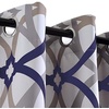 image:imageDriftAway Alexander 80 Blackout Curtains for Living Room 250GSM Pattern Match Thermal Insulated Room Darkening Geo Moroccan Mid Century Grommet Bedroom Drapes 2 Panels 52 Inch by 84 Inch Red GrayG Navy Gray