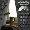 image:imageDriftAway Alexander 80 Blackout Curtains for Living Room 250GSM Pattern Match Thermal Insulated Room Darkening Geo Moroccan Mid Century Grommet Bedroom Drapes 2 Panels 52 Inch by 84 Inch Red GrayG Loden Green