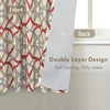 image:imageDriftAway Alexander 80 Blackout Curtains for Living Room 250GSM Pattern Match Thermal Insulated Room Darkening Geo Moroccan Mid Century Grommet Bedroom Drapes 2 Panels 52 Inch by 84 Inch Red GrayB Linen Red Gray