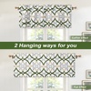 image:imageDriftAway Alexander Blackout Valances for Windows Thermal Insulated Kitchen Topper Geometric Moroccan Mid Century Pattern Match Thick Bathroom Curtain Valance Rod Pocket 52 Inch by 14 Inch RedGrayAlexanderloden Green