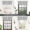 image:imageDriftAway Alexander Blackout Valances for Windows Thermal Insulated Kitchen Topper Geometric Moroccan Mid Century Pattern Match Thick Bathroom Curtain Valance Rod Pocket 52 Inch by 14 Inch RedGrayMasongray