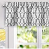 image:imageDriftAway Alexander Blackout Valances for Windows Thermal Insulated Kitchen Topper Geometric Moroccan Mid Century Pattern Match Thick Bathroom Curtain Valance Rod Pocket 52 Inch by 14 Inch RedGrayMasongray