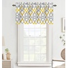 image:imageDriftAway Alexander Blackout Valances for Windows Thermal Insulated Kitchen Topper Geometric Moroccan Mid Century Pattern Match Thick Bathroom Curtain Valance Rod Pocket 52 Inch by 14 Inch RedGrayAlexanderyellowGray