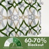 image:imageDriftAway Alexander Blackout Valances for Windows Thermal Insulated Kitchen Topper Geometric Moroccan Mid Century Pattern Match Thick Bathroom Curtain Valance Rod Pocket 52 Inch by 14 Inch RedGrayAlexanderloden Green