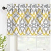image:imageDriftAway Alexander Blackout Valances for Windows Thermal Insulated Kitchen Topper Geometric Moroccan Mid Century Pattern Match Thick Bathroom Curtain Valance Rod Pocket 52 Inch by 14 Inch RedGrayAlexanderyellowGray