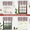 image:imageDriftAway Alexander Blackout Valances for Windows Thermal Insulated Kitchen Topper Geometric Moroccan Mid Century Pattern Match Thick Bathroom Curtain Valance Rod Pocket 52 Inch by 14 Inch RedGrayAlexanderredGray