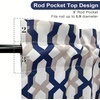 image:imageDriftAway Alexander Blackout Valances for Windows Thermal Insulated Kitchen Topper Geometric Moroccan Mid Century Pattern Match Thick Bathroom Curtain Valance Rod Pocket 52 Inch by 14 Inch RedGrayMasonnavy