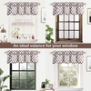 image:imageDriftAway Alexander Blackout Valances for Windows Thermal Insulated Kitchen Topper Geometric Moroccan Mid Century Pattern Match Thick Bathroom Curtain Valance Rod Pocket 52 Inch by 14 Inch RedGrayAlexanderbrown