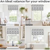 image:imageDriftAway Alexander Blackout Valances for Windows Thermal Insulated Kitchen Topper Geometric Moroccan Mid Century Pattern Match Thick Bathroom Curtain Valance Rod Pocket 52 Inch by 14 Inch RedGrayMasongray